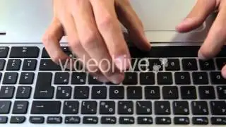 Keyboard Typing Work - Stock Footage