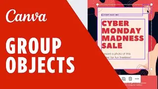 Group, ungroup, and select multiple elements in Canva - Graphic Design Tutorial