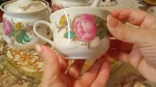 Посуда. Фарфор СССР. Чайный сервиз . Сумской фарфоровый завод.