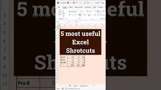 5 most useful excel shortcuts in excel 