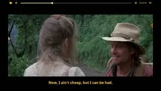 Роман с камнем на английском с двойными субтитрами 1984. Romancing the Stone with double subtitles