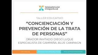 “Concienciación y prevención de la trata de personas”