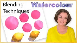 How to Blend Watercolor Paint. Watercolor Painting Techniques for Beginners