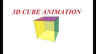 How to create 3D cube animation only css