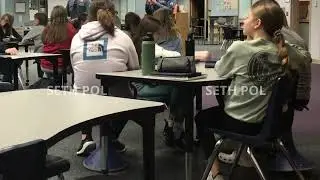 Shoeplay white socks white crocs in classroom (READ DESCRIPTIONS)