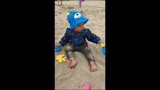 Baby 1st time to Bean Hollow State Beach