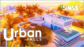 URBAN FALLS | NOCC | speed build (with ambience sound) | THE SIMS 4 | BY RUSTICSIMS