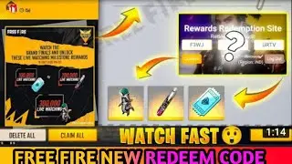 FREE FIRE  NEW Redeem code🤪| new ROCKY pet redeem code|