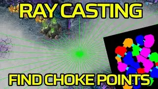 Using ray casting to efficiently find choke points in a 2D world