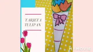 Tarjeta tulipan