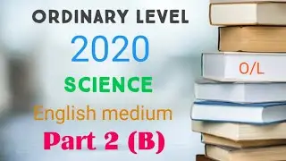 O/L science english medium | Part 2 |Past paper 2020| Questions and marking scheme