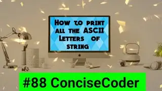 How to print all the ascii_letters of string in Python#14-ConciseCoder(Intermediates)