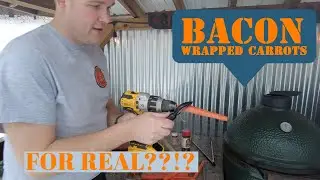 BACON WRAPPED CARROTS !! Appetizer for Big Green Egg BBQ Smoker Grill