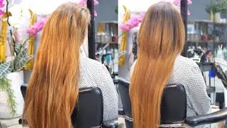 long haircut 2 step for long hair ซอยผมยาว สไลด์ผมยาว 2 ชั้น