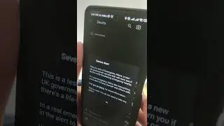 UK Government Emergency Alert 
