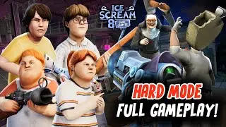 Ice Scream 8 True Ending - FULL GAMEPLAY / HARD MODE