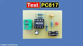 Test Optocoupler PC817  using ic 555