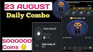 Hamster Kombat daily combo 23 August | daily combo hamster kombat today | Hamster Kombat combo cards