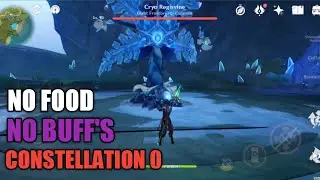 SOLO ZHONGLI VS CRYO REGISVINE GENSHIN IMPACT ##solo #genshinimpact #genshin