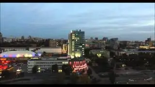Ночная панорама набережной Самары