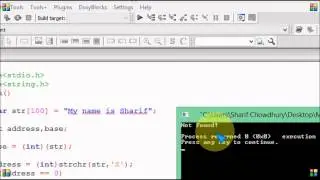 Bangla C programming tutorial  65   String functions strchr strrchr strstr