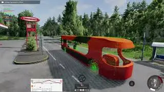 BeamNG.Drive Dev test of bus. Suspension test. Steering test.