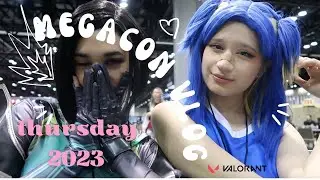 megacon 2023 vlog: thursday with viper & neon! 💙💚