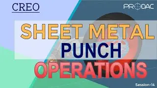 Creo Parametric Punching Tutorial - Sheet Metal