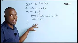 Basic Syntax: Hello World Program in C Language #C005 #education #everyone