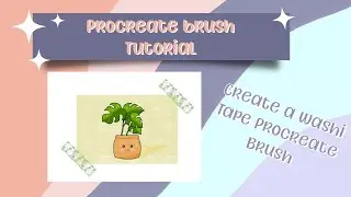 PROCREATE TUTORIAL | Create a washi tape Procreate tutorial | Free Procreate Brushes