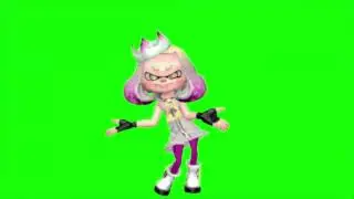 splatoon pearl orange justice dance green screen