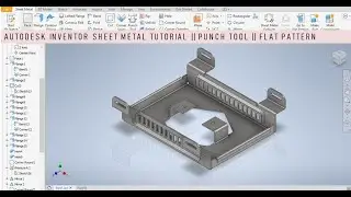 Sheet Metal Enclosure in Autodesk inventor || Inventor Sheet metal tutorial || Sheet metal Commands