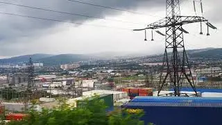Новороссийск Вид с окна поезда