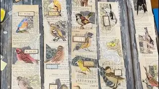 Snippet Rolls: Book Page Challenge - Bird Clusters for the 