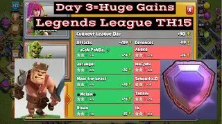 Day 3-Top Ladder Legends League Clash of Clans Attacks (Yeti, Bowlers, Earthquake), Let’s Play 3
