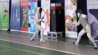 2. Semifinala C.N. de scrimă copii 2016 - Vlad ROȘU vs. Gabriel PAVEL - 10 - 3