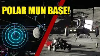 Landing a BASE on Mun's pole in Kerbal Space Program 2!