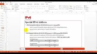 4 IPv6 Special Address