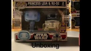 Funko Pop Leia and R2D2 Sdcc 2017 Unboxing