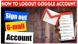How to logout G-mail in Mobile/ Sign out Google account/ step by step in kannada