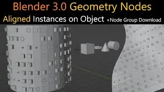 Blender 3.0+ Aligned Instancing on Objects with Geometry Nodes