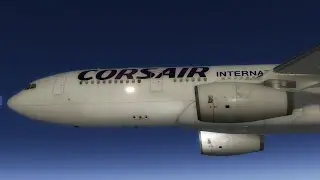 X-Plane 10 Corsair A330-200 landing at MRU