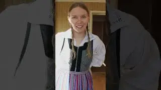 Trying on my Grandmother's National Dress 🇸🇪