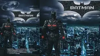 Photoshop manipulation (Tutorial) : Batman movie poster | Photoshop cc 2014