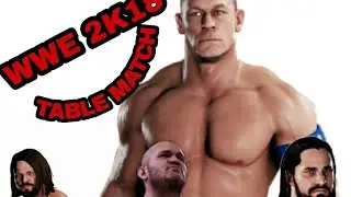 WWE 2K18 TABLE MATCH