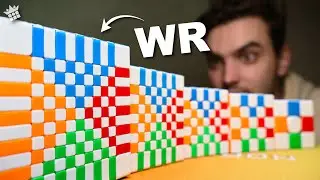 SUPERFLIP Rubik’s Cube Relay WORLD RECORD? 11x11 to 3x3