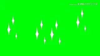 green screen twinkling stars