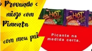 Provando tipos de miojo ,com pimenta 🌶️