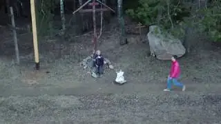 Flying over Kurapaty (the evening before the demolition of crosses in April 2019)