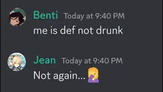 When Venti drank too much wine.... (v2) | Genshin Impact Discord Skit